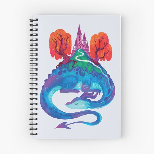 Item preview, Sleepy Magical Dragon Mountain  designed and sold by michelledraws.