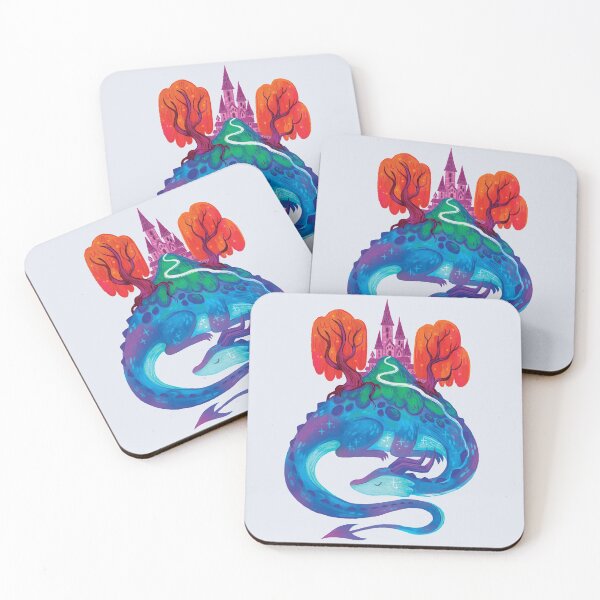 Item preview, Sleepy Magical Dragon Mountain  designed and sold by michelledraws.