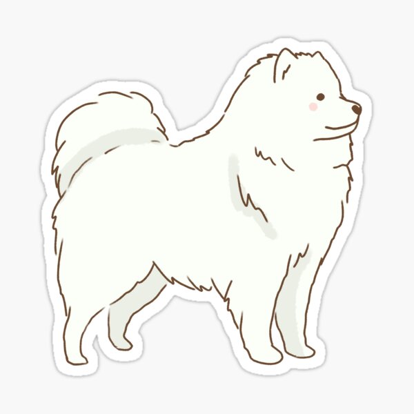 Item preview, Cute samoyed dog standing designed and sold by Mayarart.