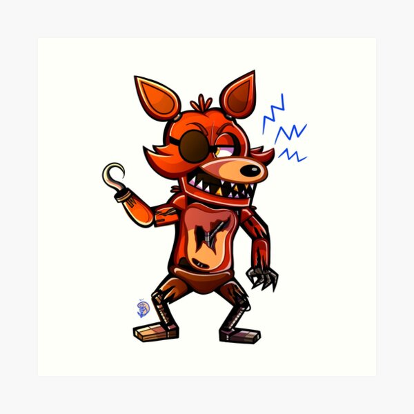 Withered foxy five nights at freddys 2 Art Print for Sale by