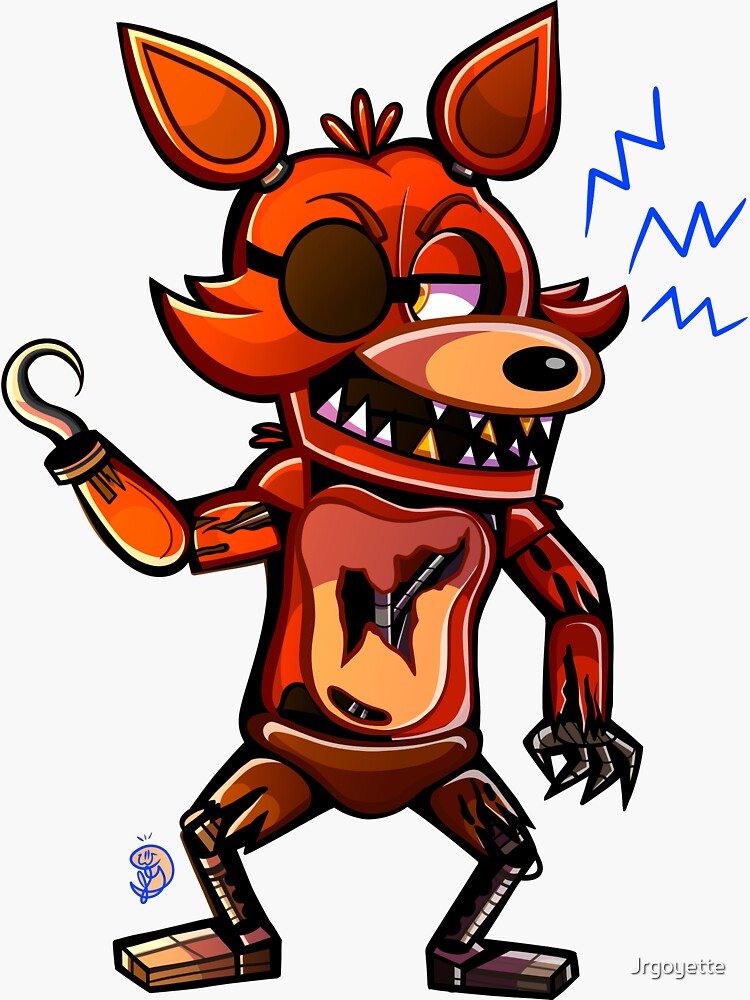 Five night at freddys sticker foxy baby foxy FNAF Sticker for