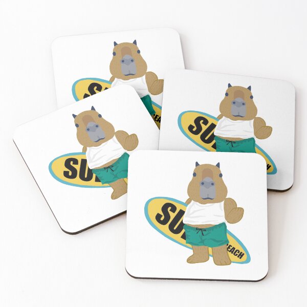 Item preview, Funny Capybara Surfing Beach Summer designed and sold by Md safi uddin Nazim.