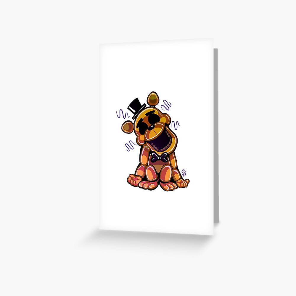 FNAF Golden Freddy Fredbear It's Me Greeting Card for Sale by Bitw1se