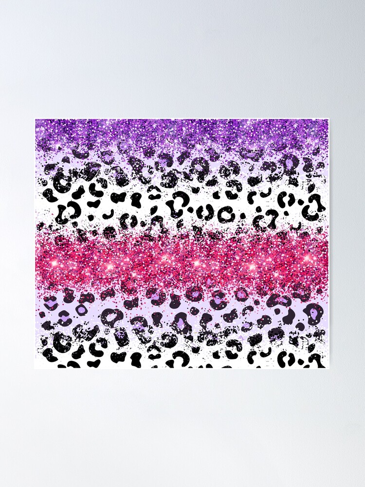 Purple Glitter Leopard