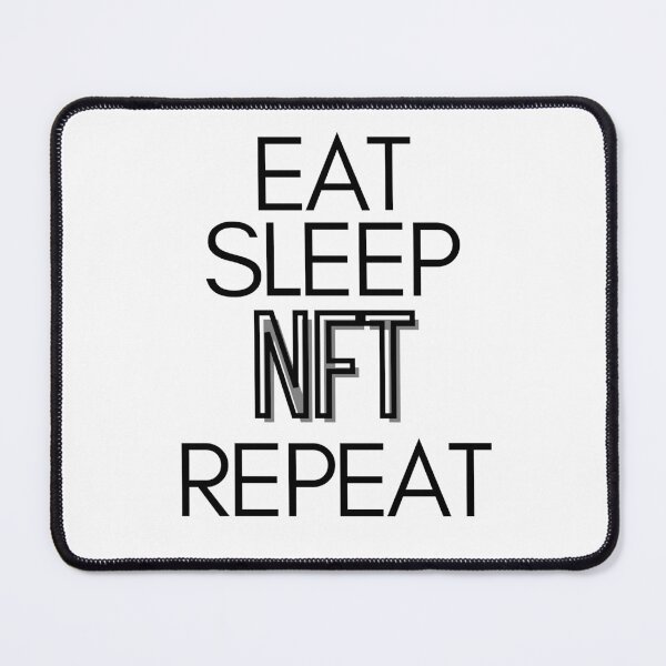 Item preview, Eat sleep NFT repeat designed and sold by travelnerd.