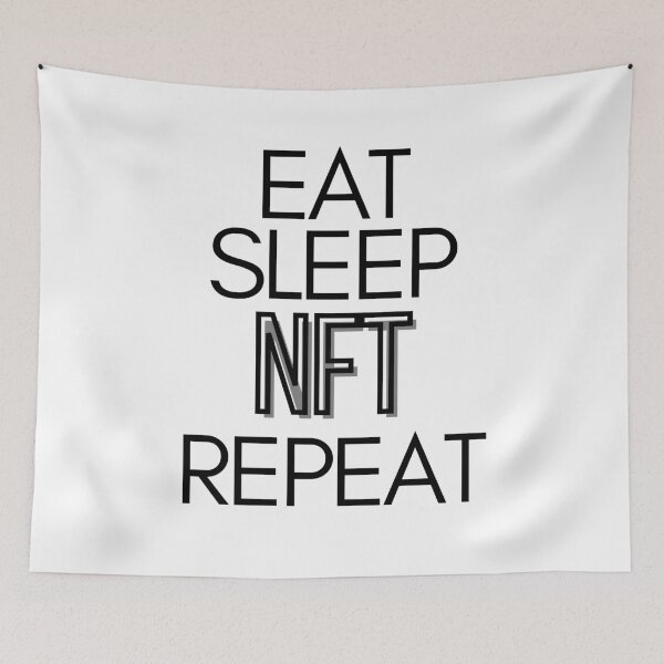 Item preview, Eat sleep NFT repeat designed and sold by travelnerd.