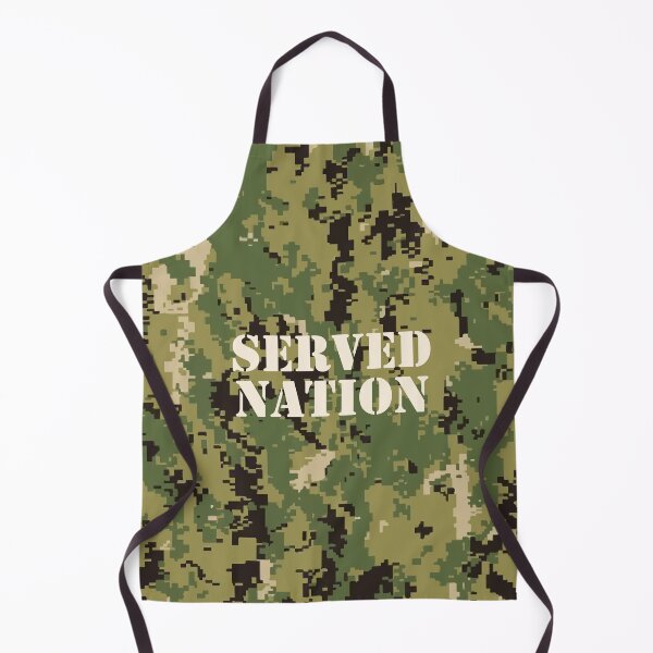 Item preview, Marine Pattern (MARPAT), NWU typeIII AOR-2, digital camouflage pattern swatch. US. Marines, US.navy - text: SERVED NATION typographic designed and sold by NineJuly.