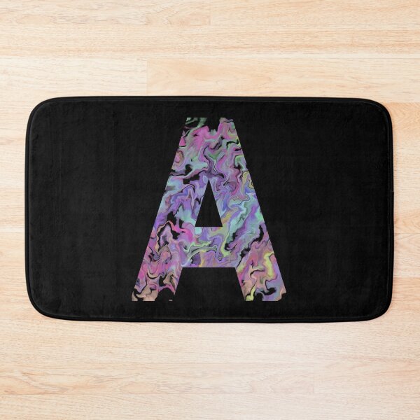 Item preview, Letter A Sticker; Acrylic pour effect pattern designed and sold by WoollyOrbit2000.