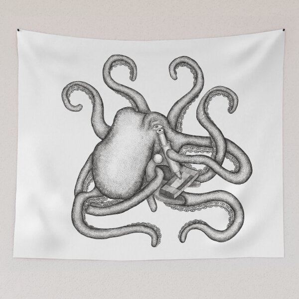 Aperçu de l'œuvre Microscope Octopus créée et vendue par aliciakeyser.