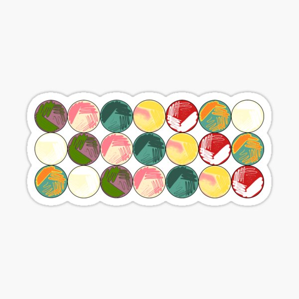 Vista previa del artículo con la obra «Collage de placas de rayas bacterianas», diseñado y vendido por emmacatwheels.