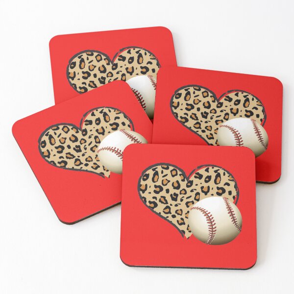 Artikelvorschau, Niedliches Baseball-Liebes-Leopard-Herz-Design für Baseball-Liebhaber, lustiges Sport-Valentinstag-Outfit für Jungen und Mädchen entworfen und verkauft von pedrored369.