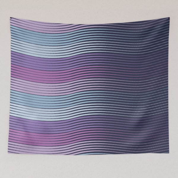Item preview, Purple colored wavy stripes designed and sold by EngineerGoC.