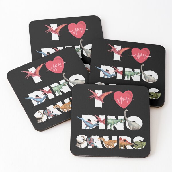 Item preview, I Love Dinosaurs, I Heart Dinosaurs, Dinosaur Heartbeat designed and sold by WanderTravels.