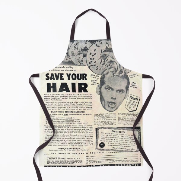 Item preview, Save Your Hair Retro Ad designed and sold by cjgraphic.