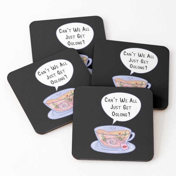 Item preview, Can't We All Just Get Oolong (Along) Tea Pun designed and sold by sunburstdesigns.