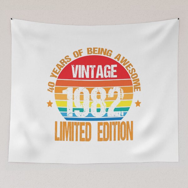 Item preview, Vintage 1982 Limited Edition, 40 Years Of Being Awesome designed and sold by Firdaous-Shop.