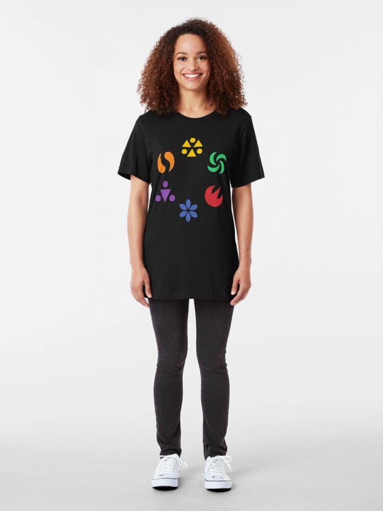 Alternate view of Sage Medallions - OoT Slim Fit T-Shirt