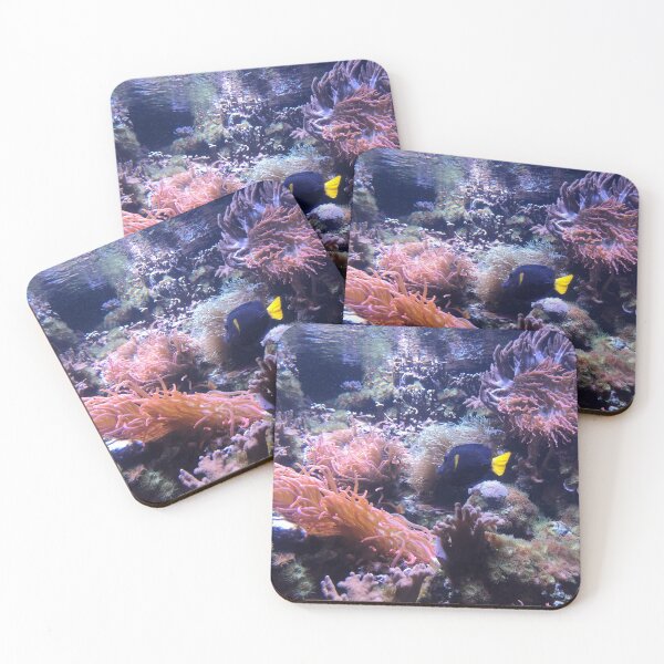 Item preview, Pink Sea Anemones & Black Fish designed and sold by Lara-vez.