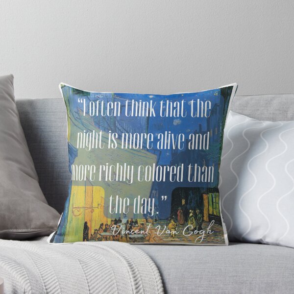Item preview, Vincent Van Gogh Quote - Night is more alive Vinspiration designed and sold by superbling.