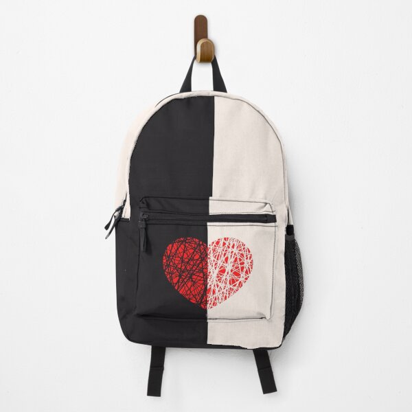 Item preview, Black and White Heart Halves designed and sold by trendingatees.