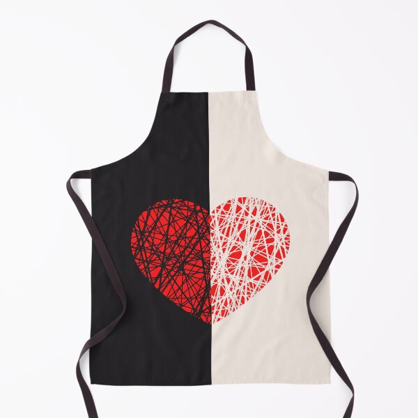 Item preview, Black and White Heart Halves designed and sold by trendingatees.