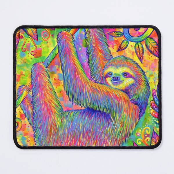 Item preview, Hanging Around - Psychedelic Sloth designed and sold by Rebecca Wang.
