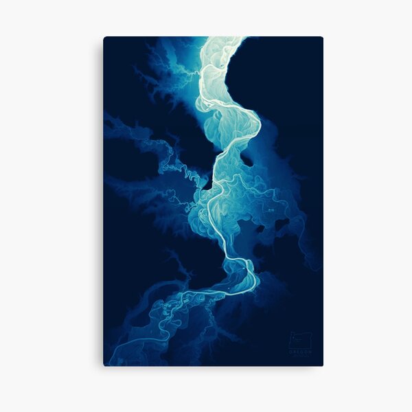 Item preview, Willamette Channels 10-year Anniversary—Midnight Blue designed and sold by GeoCoe.