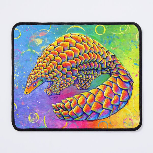 Item preview, Psychedelic Rainbow Pangolin designed and sold by Rebecca Wang.