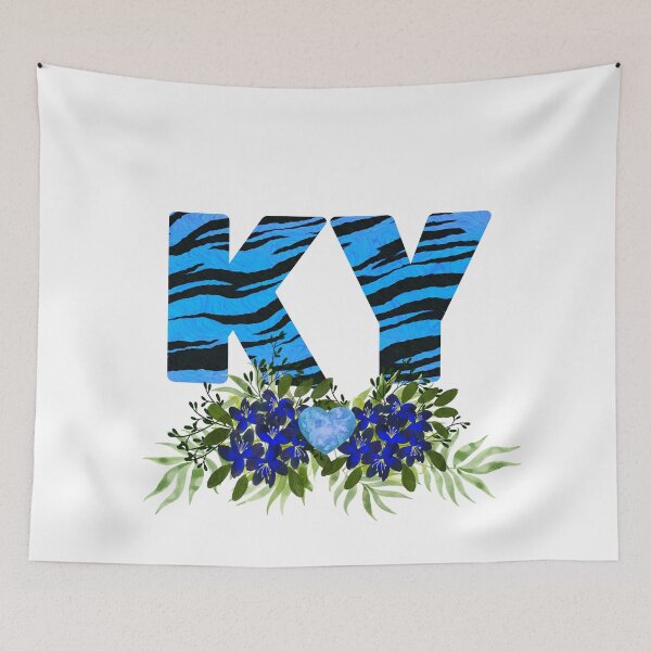 Item preview, K Y Kentucky Floral art Design with Animal Print designed and sold by OByD.