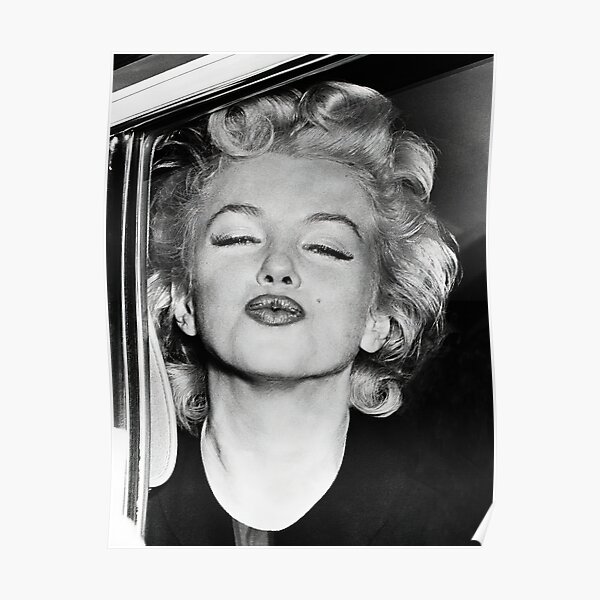 Marilyn Monroe Black And White Vintage Art Poster For Sale By Modernretro Redbubble 7894