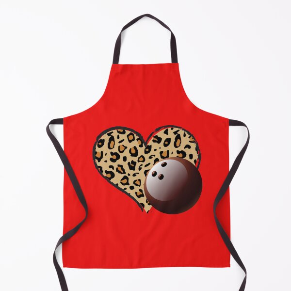 Item preview, Funny Bowling Love Leopard Heart Design For Bowling Lovers ,Cool Sport Valentine's Day Outfit designed and sold by pedrored369.