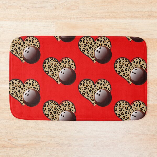 Item preview, Funny Bowling Love Leopard Heart Design For Bowling Lovers ,Cool Sport Valentine's Day Outfit  designed and sold by pedrored369.