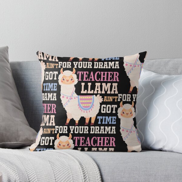 Item preview, Funny 100 Days Of School Quote Teacher Llama Ain't Got Time For Your Drama designed and sold by Theparticular.