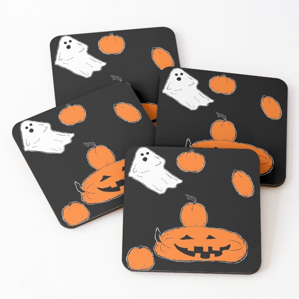 Item preview, ghost and pumpkins designed and sold by doodleblood.