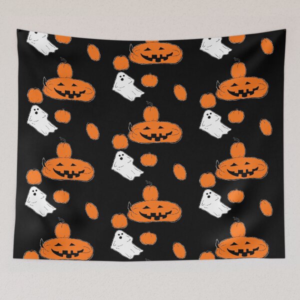 Item preview, ghost and pumpkins designed and sold by doodleblood.