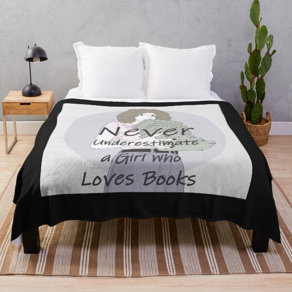 Item preview, never underestimate a girl who loves books designed and sold by xghambo.