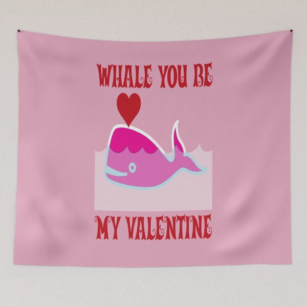 Item preview, Whale You Be My Valentine Happy Valentine's Day Pink Whale Pun Heart designed and sold by KeysTreasures.