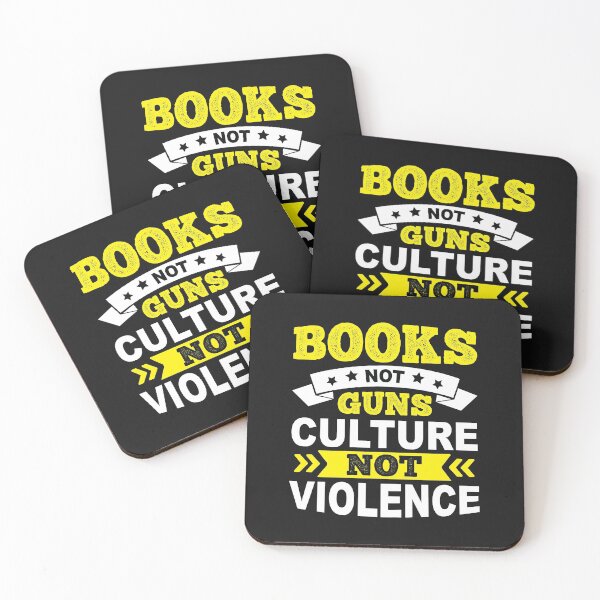 Item preview, Books not guns, culture not violence designed and sold by omaeth303.