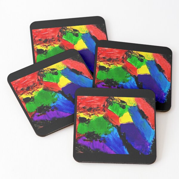 Item preview, Rainbow Abstract Acrylic Paint 2 designed and sold by Heichou1225.