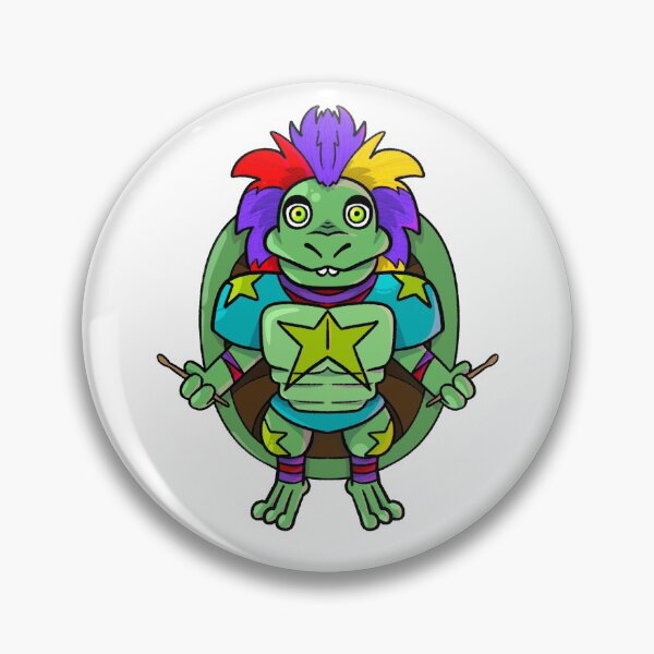 Item preview, Turtle drummer designed and sold by kukulgraphics.