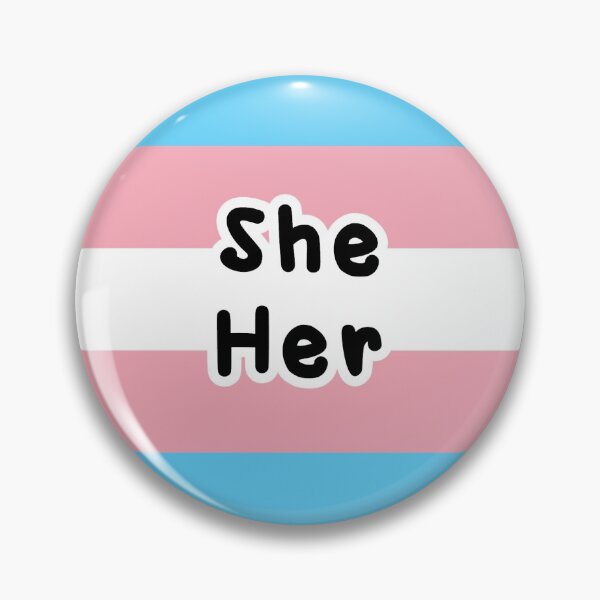 Aperçu de l'œuvre Elle ses pronoms Trans Flag créée et vendue par CecilRoss.