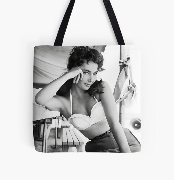 Item preview, Elizabeth Taylor, Black and White, Vintage Art designed and sold by modernretro.