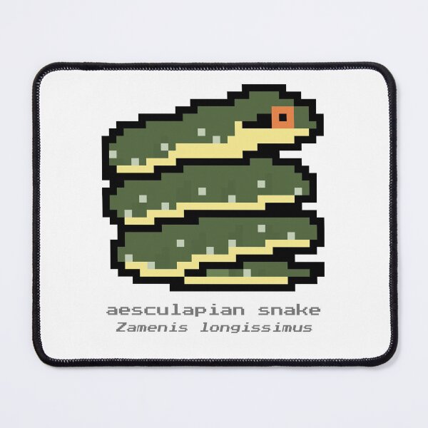 Item preview, Pixel Aesculapian Snake designed and sold by CheesyBugShop.