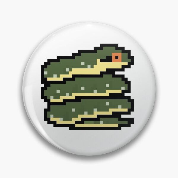 Item preview, Pixel Aesculapian Snake designed and sold by CheesyBugShop.