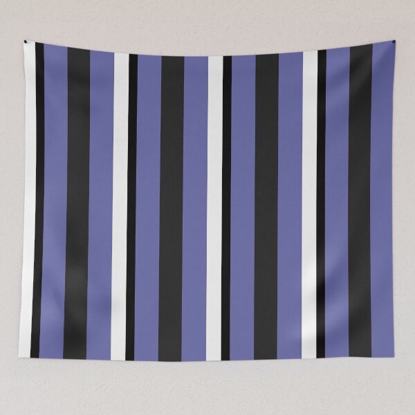 Item preview, Very Peri Purple With black and White Stripes designed and sold by thesnowwhyte.