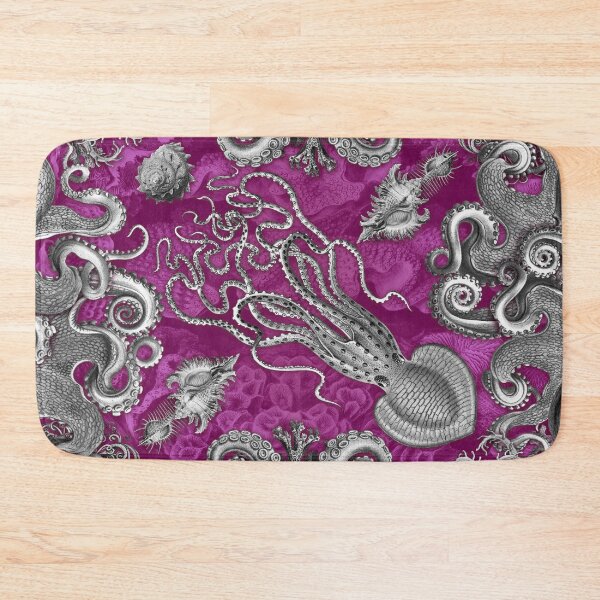 Item preview, Octopus Squid Kraken Art Tentacles Seashell Deep Sea Ocean Creatures Lover (Pink, Alt) designed and sold by Mechanical Whispers.