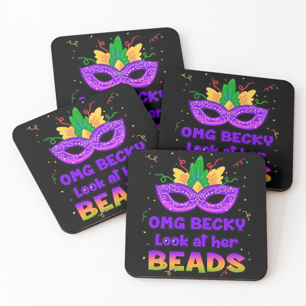 Item preview, OMG Becky LOOK at her BEADS - Funny MARDI GRAS - laissez le bon temps rouler - lets get cray PARTY  designed and sold by originalsusie.