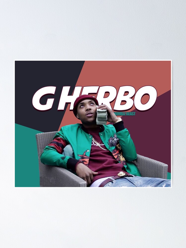 G Herbo Money Calling Poster By Thewavepool Redbubble