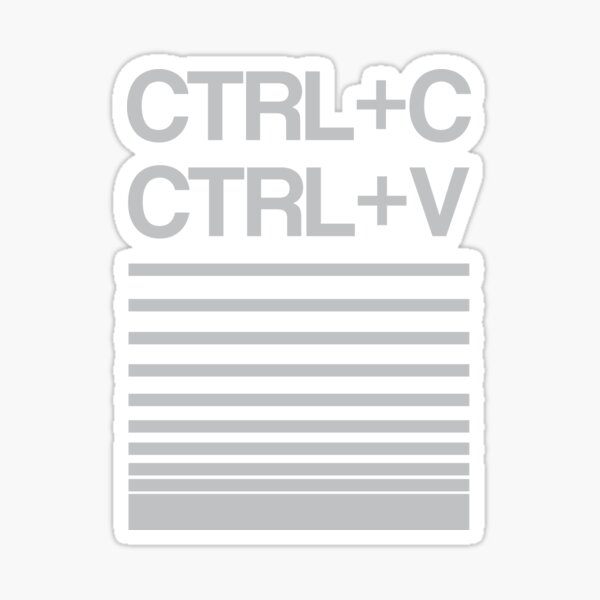 "Copy Paste" Sticker for Sale by mcost45 | Redbubble