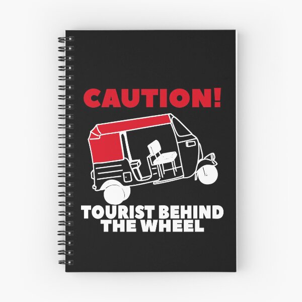Item preview, Caution tourist behind the weel, funny tuk tuk designed and sold by NobelFashion.